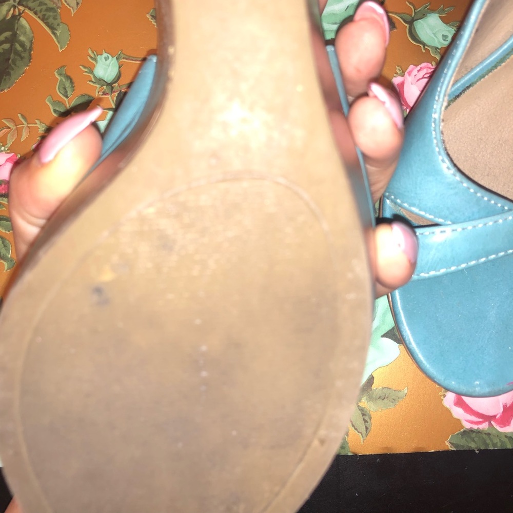 Turquoise Wedges - Picture 3 of 4